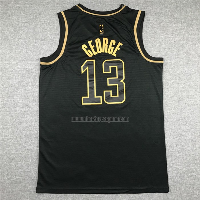 Camiseta Golden Edition Los Angeles Clippers Paul George NO 13 Negro